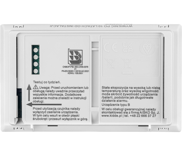 Kidde K10LLDCO Czujnik tlenku węgla LCD - 1060253 - zdjęcie 4